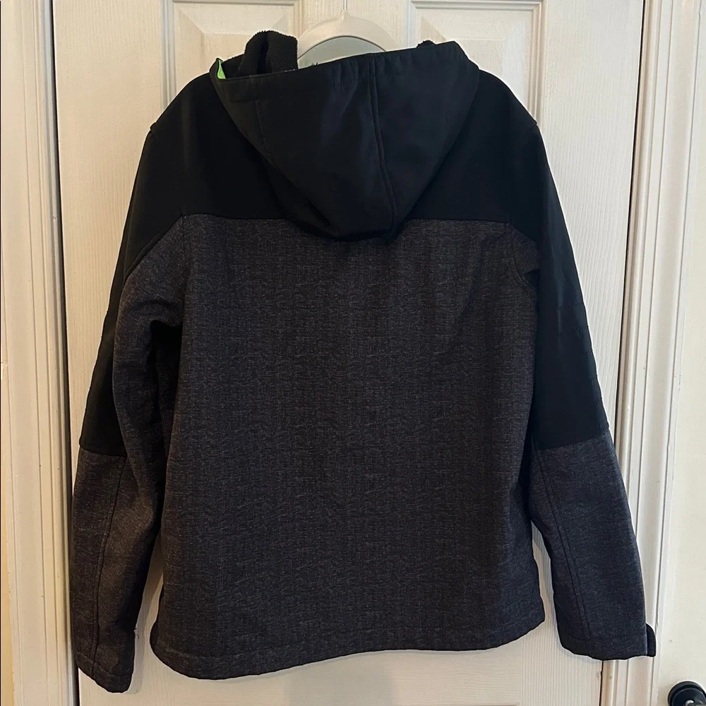 ZeroXposur Black & Heather Gray Jacket with Neon Green Trim